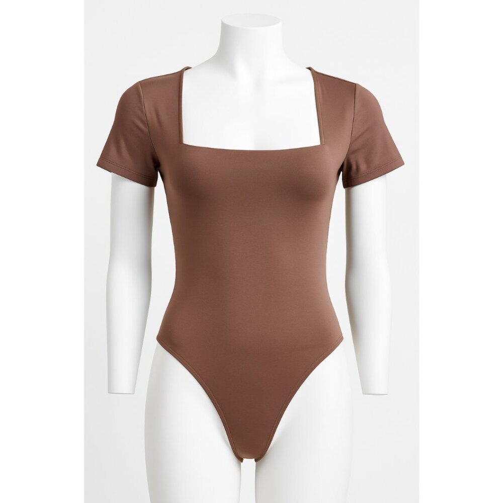 Women’s Short Sleeve Square Neck Bodysuit – Size 2XL – NWOT